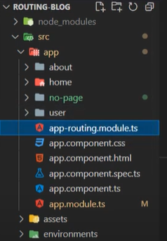 App Routing Module file